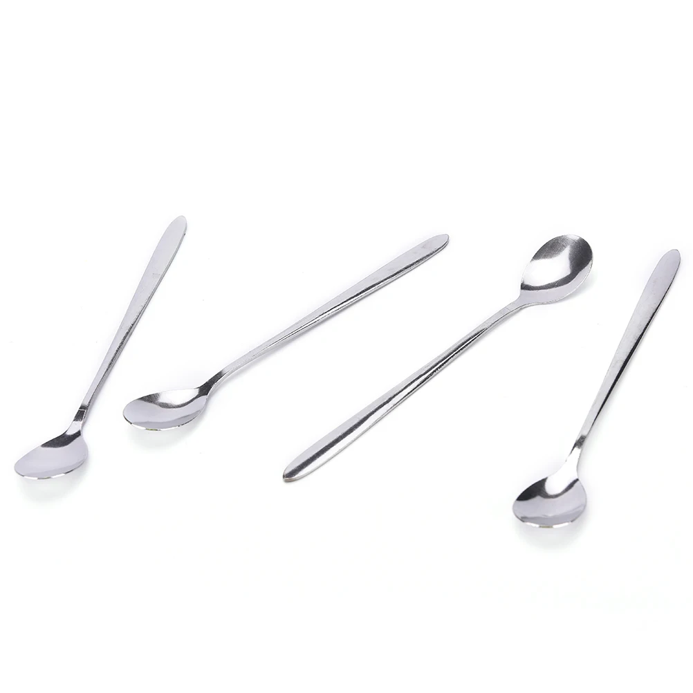 1pc Coffee Latte Spoon Food Grade Stainless Steel 16cm Long Handle Glass Ice Cream Sundae Tea Spoon Kitchen Tableware