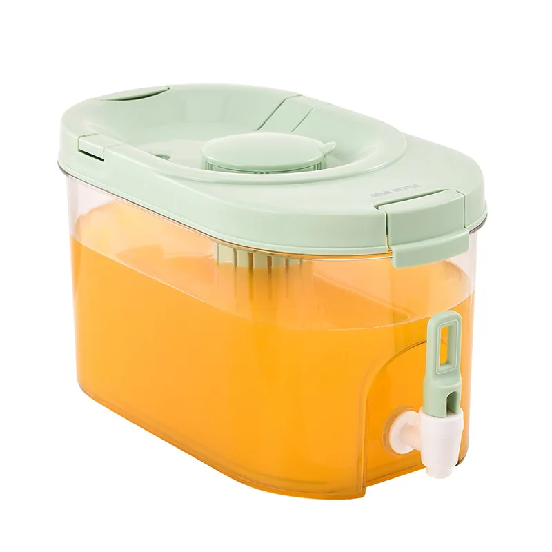 Диспенсер для воды в холодильнике большой емкости - подвесная чашка Чайник для холодной воды с краном, контейнер для модных напитков для сока/чая