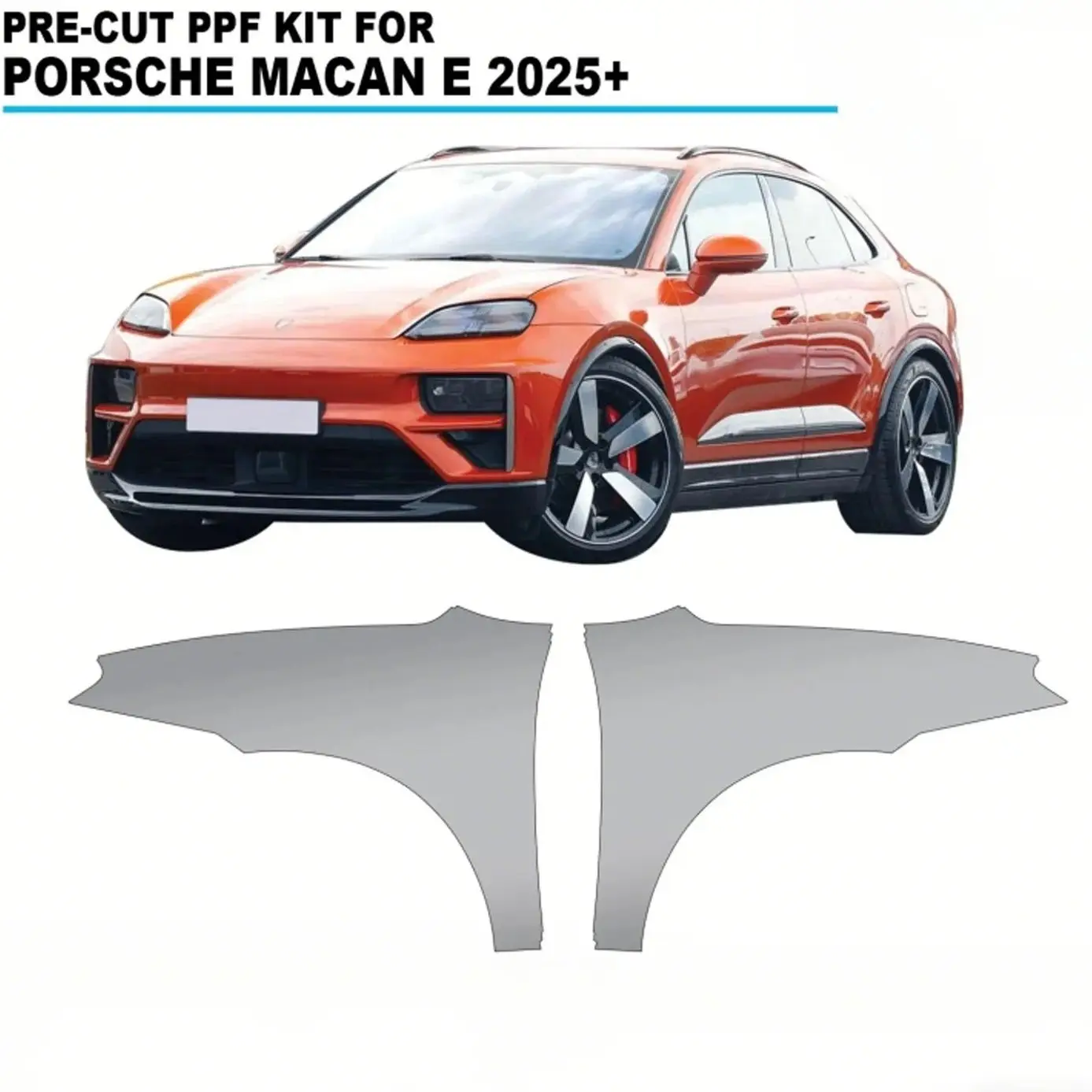 8.5Mil TPU Bumper Hood Paint Protection Film For Porsche Macan E 2025-UP Pre-cut PPF Kit Clear Bra Body Anti-Scratch Resistant