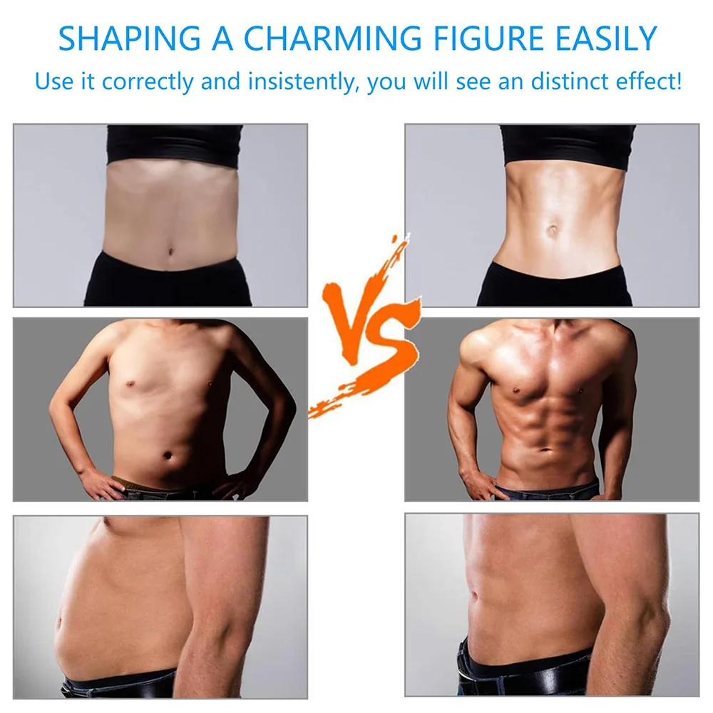 محفز البطن الإلكتروني الذكي لون العضلات EMS حزام تنغيم البطن تدليك الجسم اللياقة البدنية تدريب القوة معدات التمرين #6