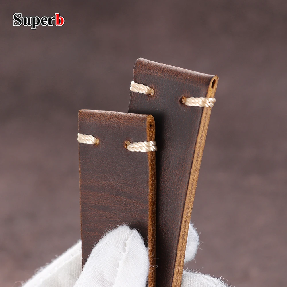 18/20/22/24/26mm Handmade First Layer Cowhide Watch Strap for Panerai PAM111 441 Band Vintage Straps Soft Women Men's Bracelet