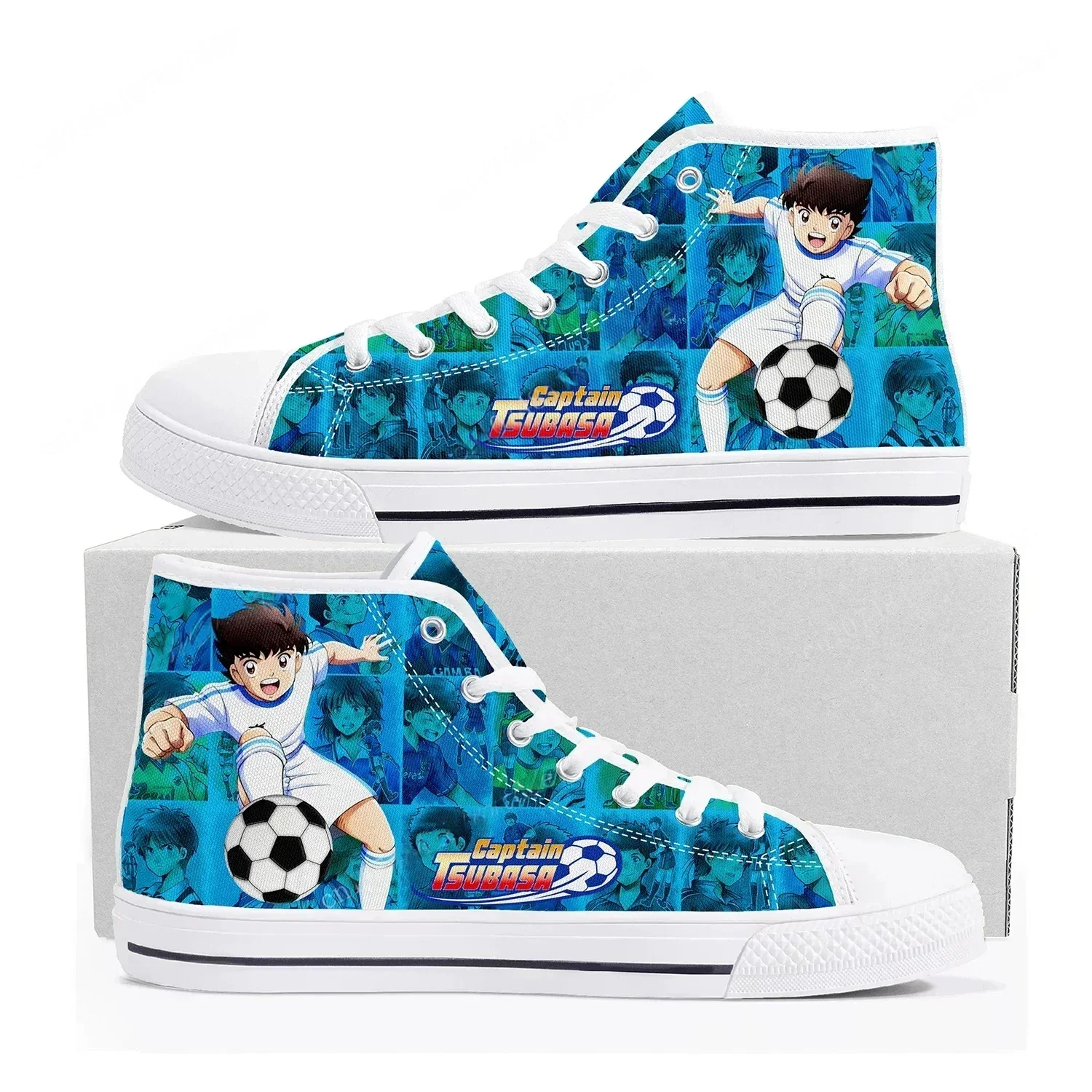

Captain Tsubasa Ozora Tsubasa High Top Sneakers Mens Womens Teenager High Quality Canvas Sneaker Comics Couple Customized Shoes