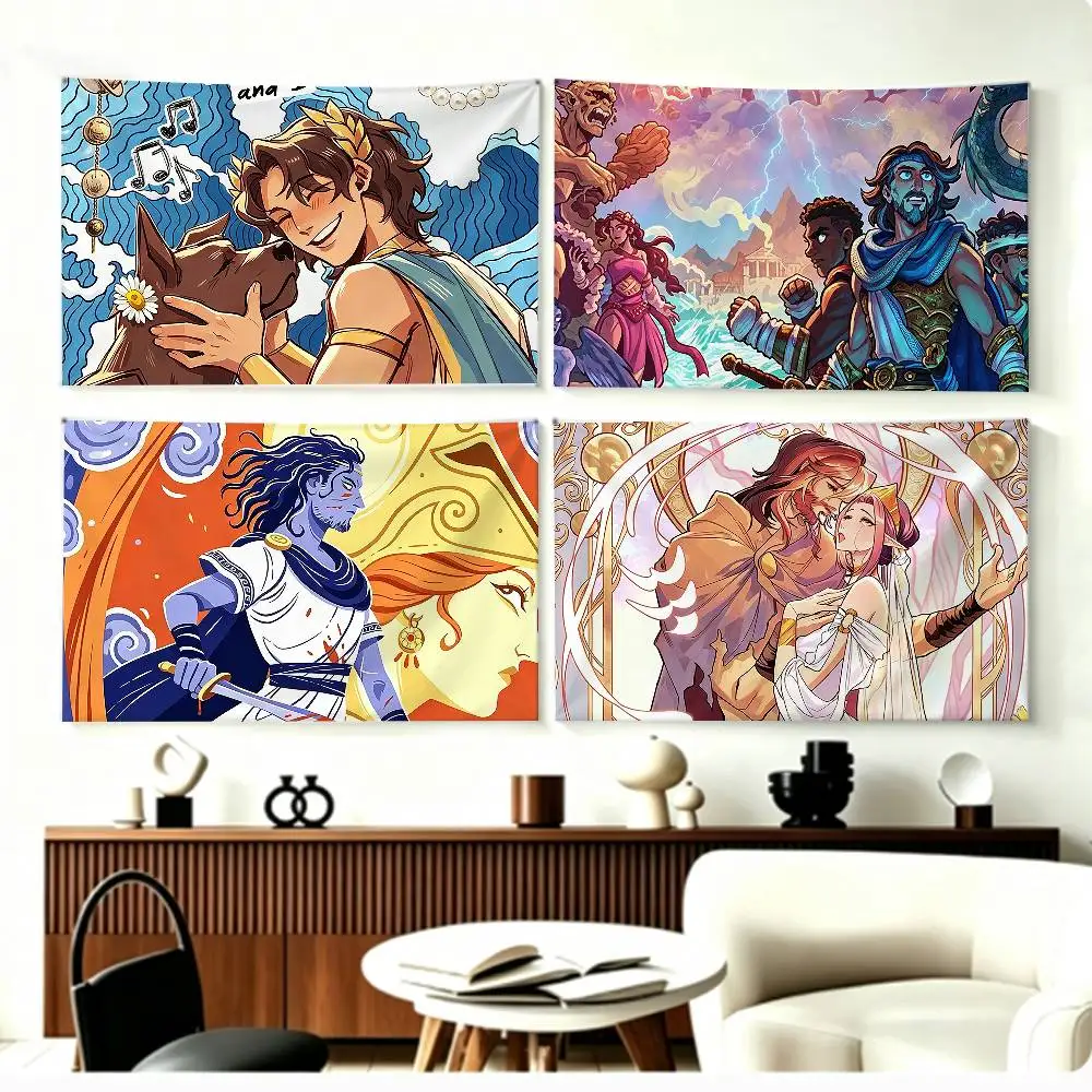 Ancient Greek Myth Concept Musical EPIC The Musical   Flags Wall Hanging Background Art Banner for Bedroom Home Outdoor Decor
