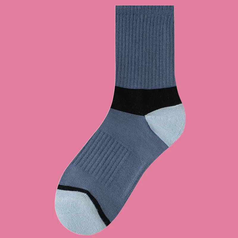 Chaussettes mi-tube rayées pour hommes, absorbant la sueur, dépistolet ant, résistant à l'usure, chaussettes de sport ChimStudent, 2024, nouveau, 5/10 paires