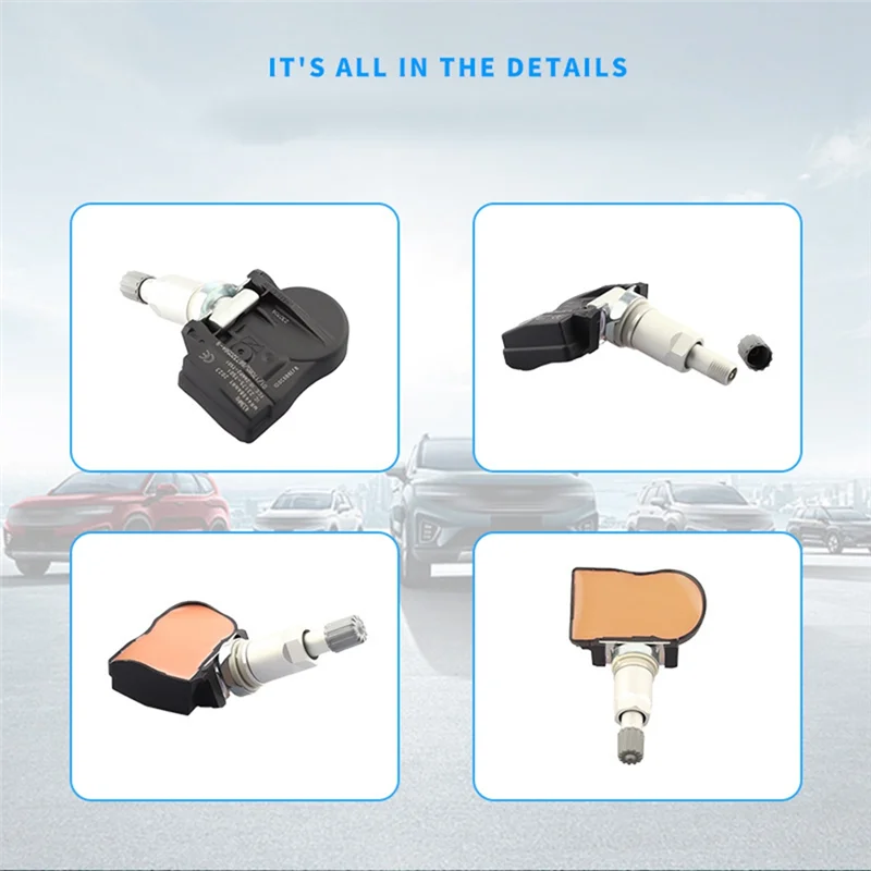 

A77Q-Tire Pressure Sensors 4Pcs Set For Land Rover Discovery Sport Range Rover Jaguar F-TYPE XE XF 2012-2023 GX631A159AA