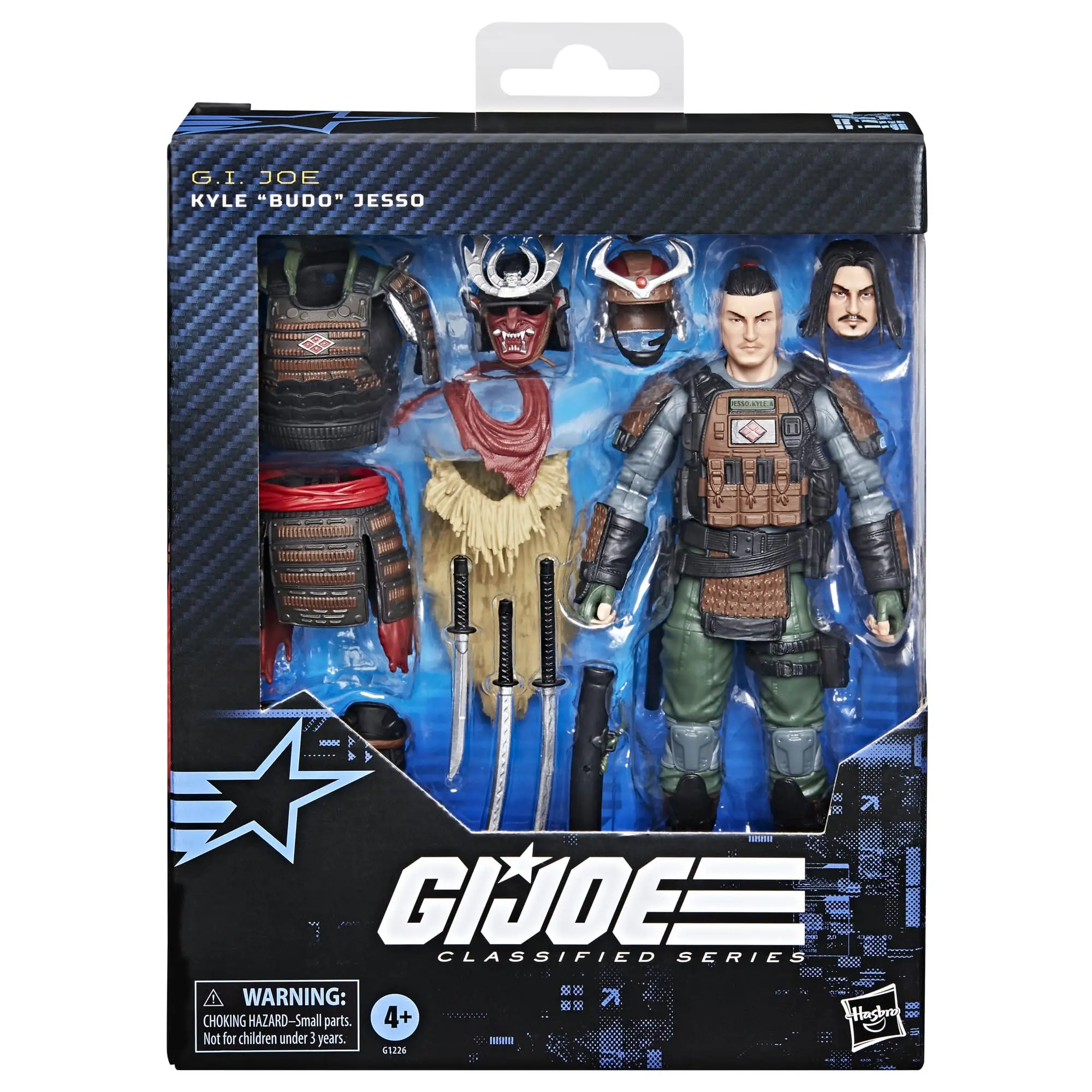 Hasbro GI Serie classificata Joe # 174, Kyle Budo Jesso, Deluxe Action Figure Samurai da 6 pollici 19 Accessori G1226