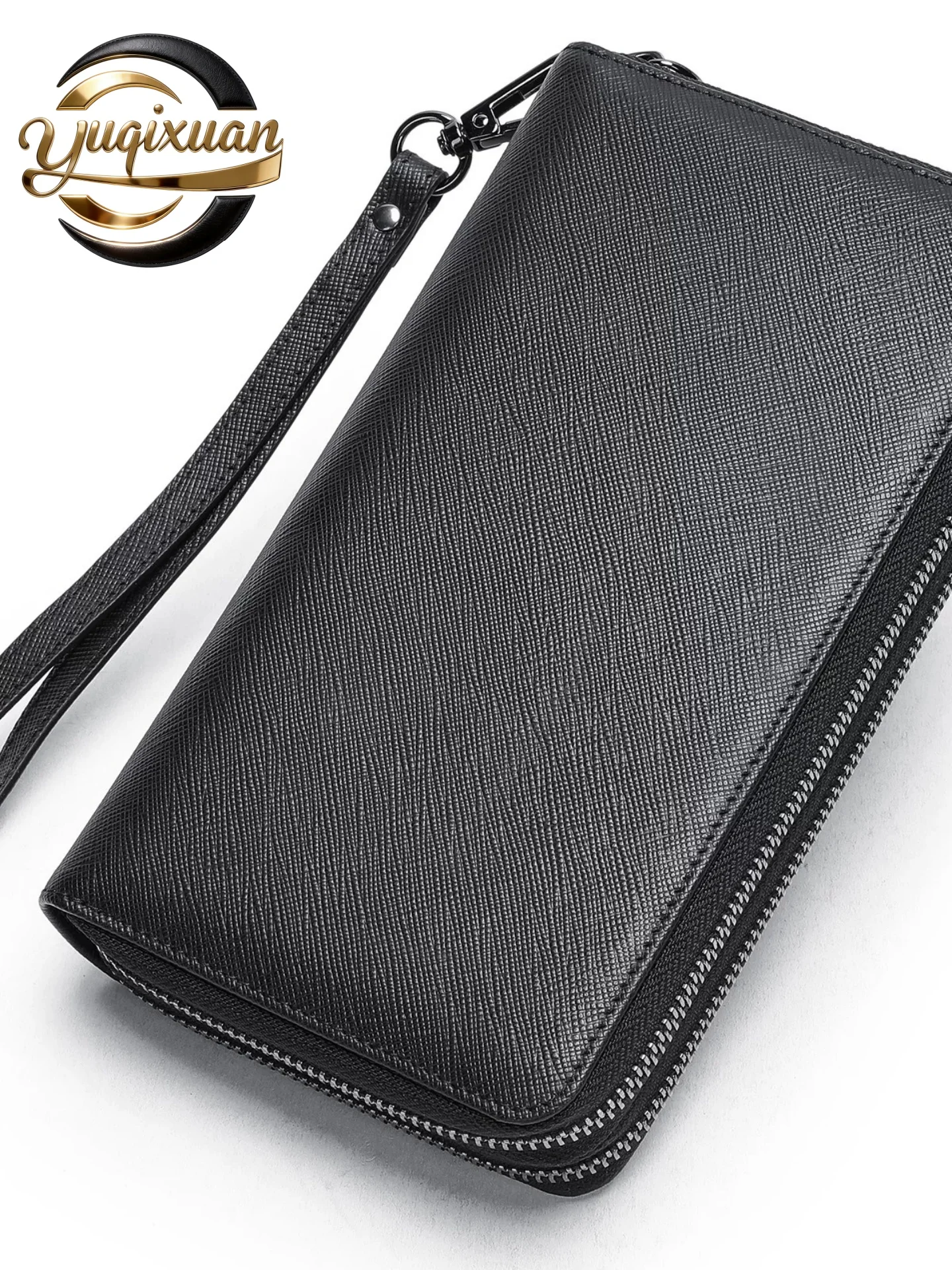 portefeuille-long-pour-homme-yuqixuan-en-cuir-de-vachette-pleine-fleur-grande-capacite-avec-fermeture-eclair-porte-monnaie-et-porte-cartes-en-cuir-veritable-noir