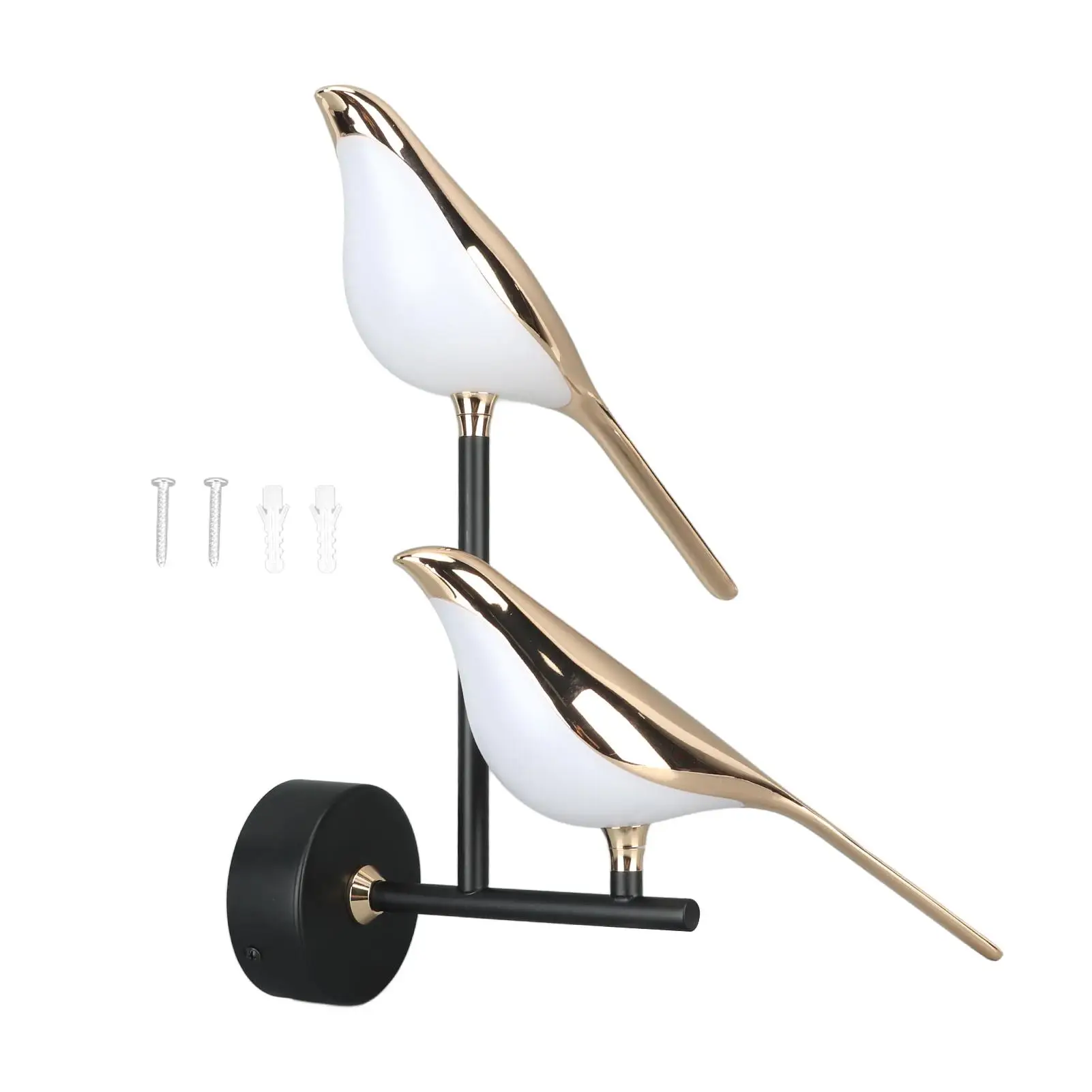 

Modern Bird Wall Lamp 4500K Natural Light Aluminum Alloy Plating for bedroom for restaurant 85 265V