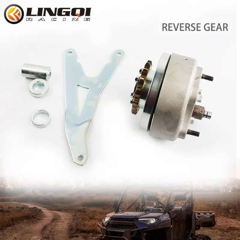 

LINGQI RACING Drive Sprocket Backward Changer Reverse Gear Box Transer Case For ATV Quad UTV Tricycle Go kart Motorcycle Parts