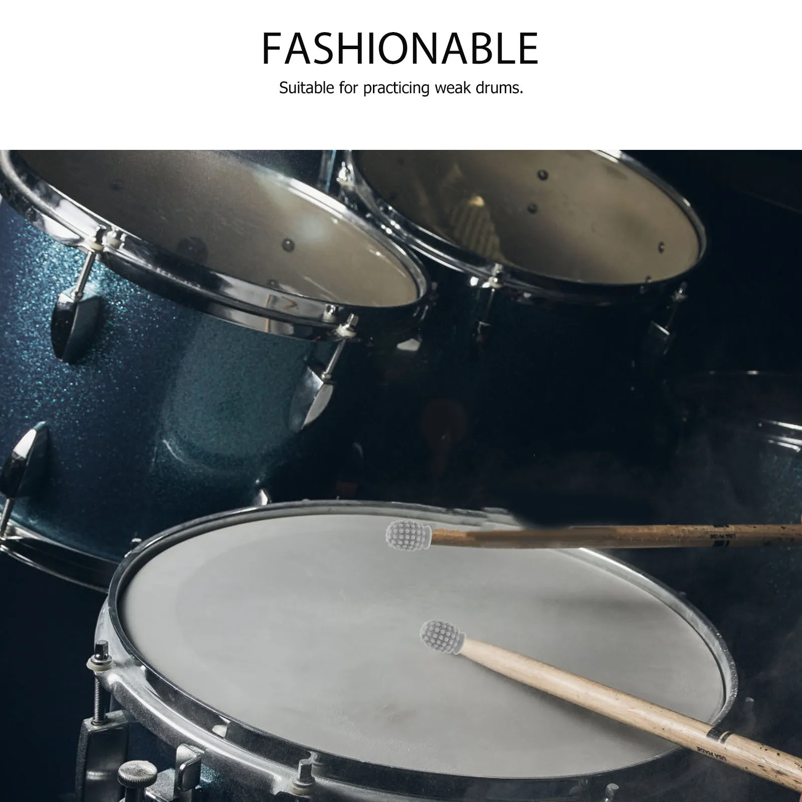 

4Pcs Drumstick Protective Silicone Tips Noise Dampening Drum Practice Mute Caps Drum Accessories Drumstick Practice Tips