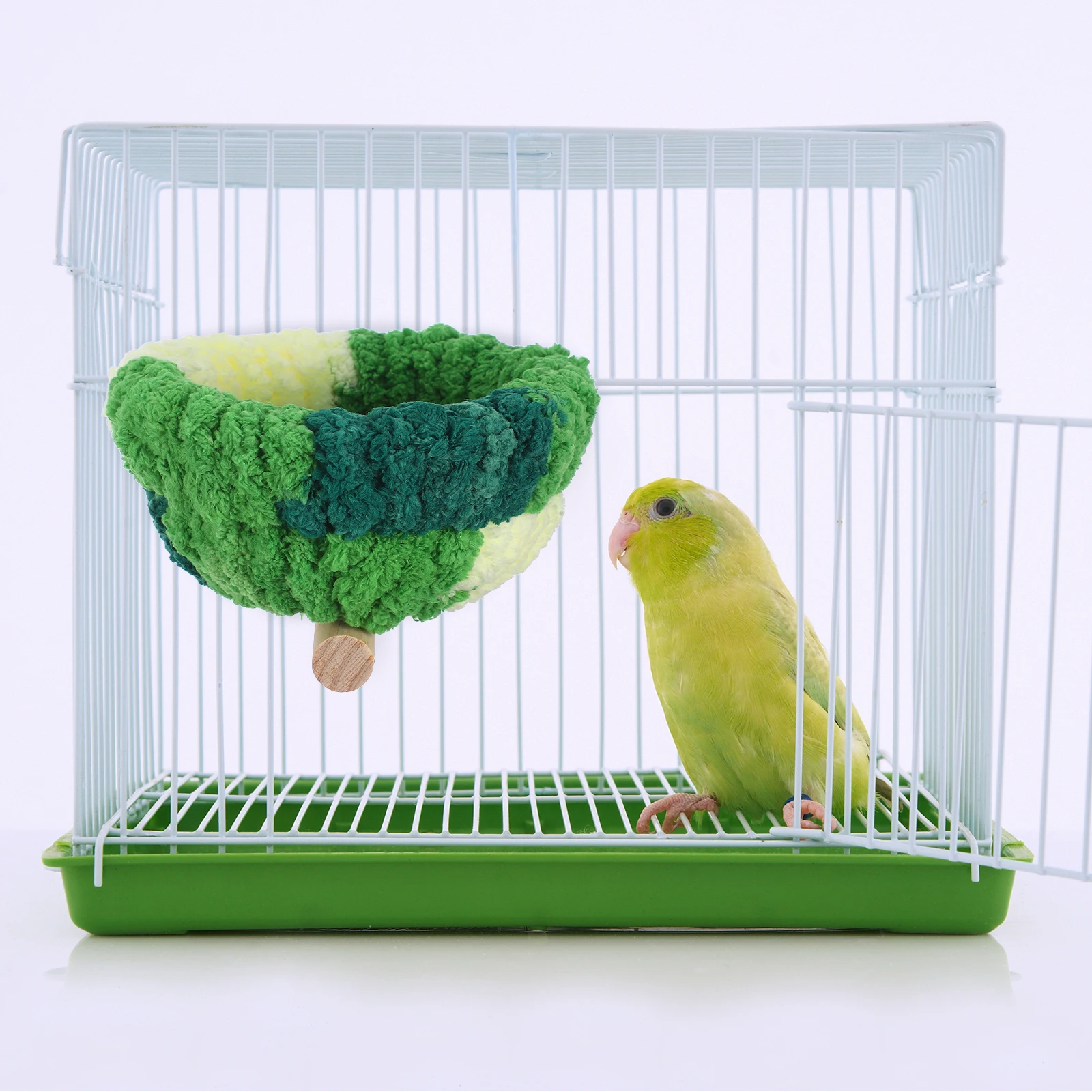 

Parrot Nest Swing Bird Cages for Parakeets Accessories Birdcage Toys Bed Wooden Hut House Beds
