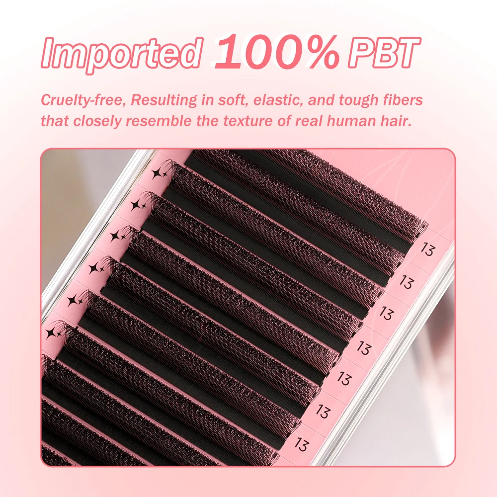 Merrdear 5 Cases/Lot U Shape 3D 4D 5D 6D Eyelash Extension Soft Natural Premade Fans C/D Curl False Eyelashes Handmade Flower Bloom U Lashes Ship From USA Warehouse
