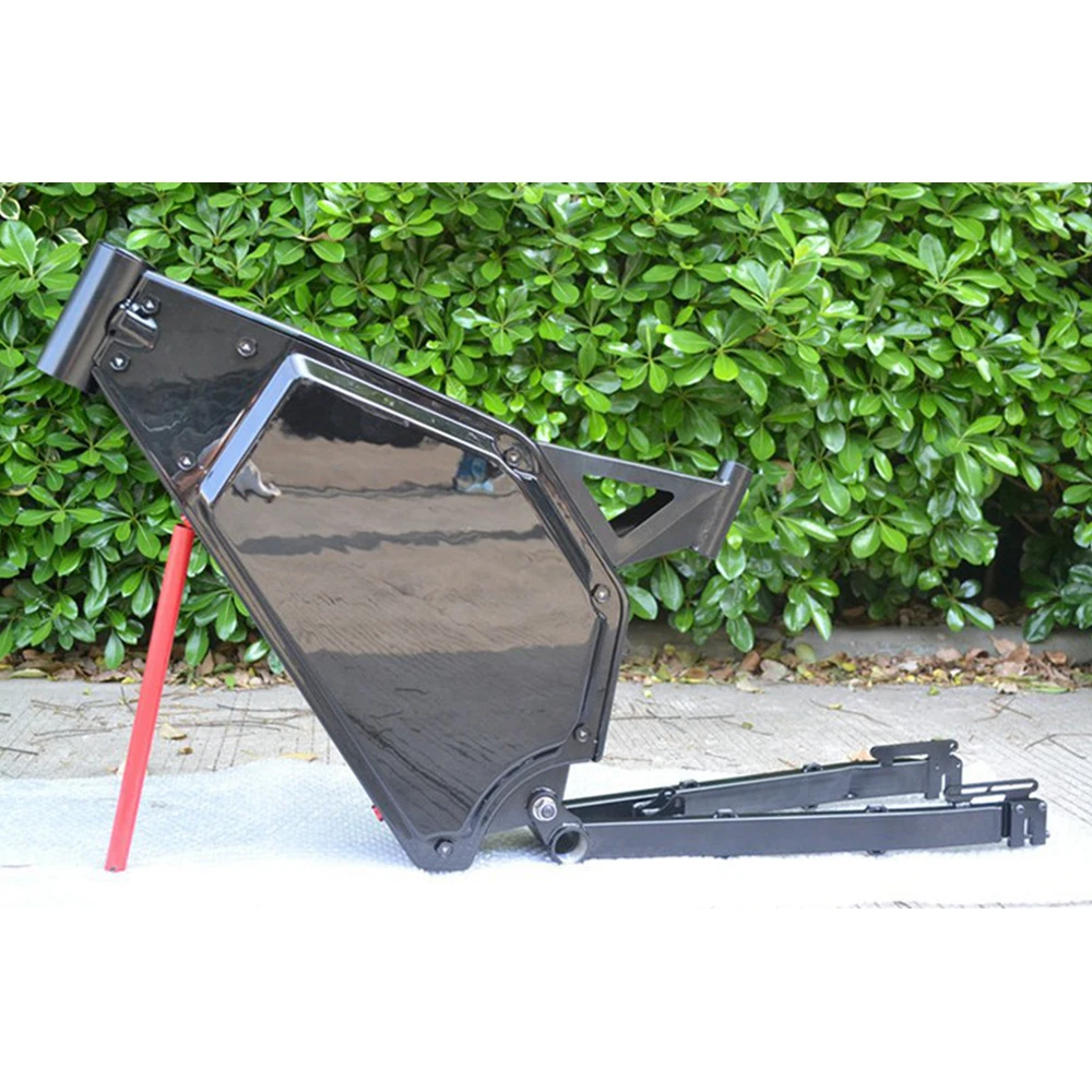 NBpower Light Carbon Ebike Frame Enduro Ebike Frame Color Black White Color for 190-240mm Rear Shock