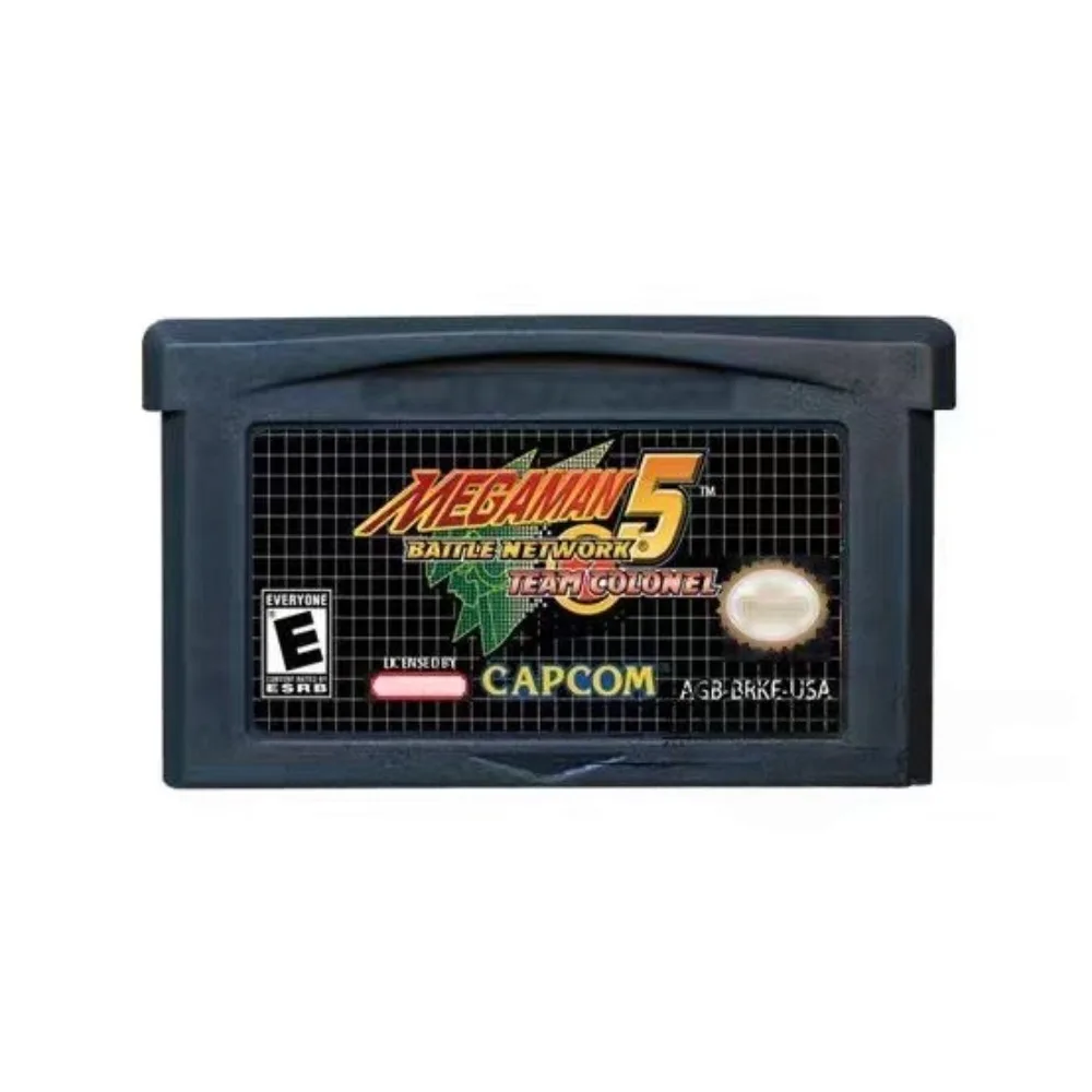 Cartucho de juego GBA Mega Man Battle Network 5: Team Colonel, compatible con GBASP GBM NDS IDS NDSL IDSL, versión en inglés