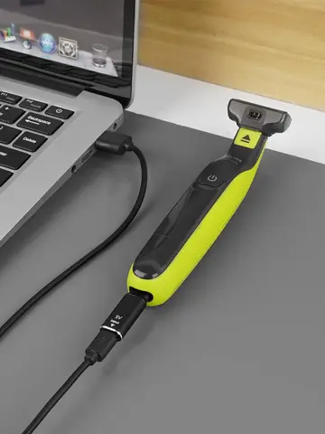 Brangdy 5V Type-C Shaver Adapter Charger Converter Fit for Philips One Blade QP2724 QP2834 QP1424 QP1924 QP4631 Beard Trimmer