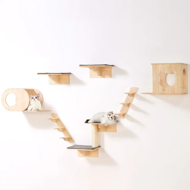 Wall Mounted Cat Climbing Shelves 1