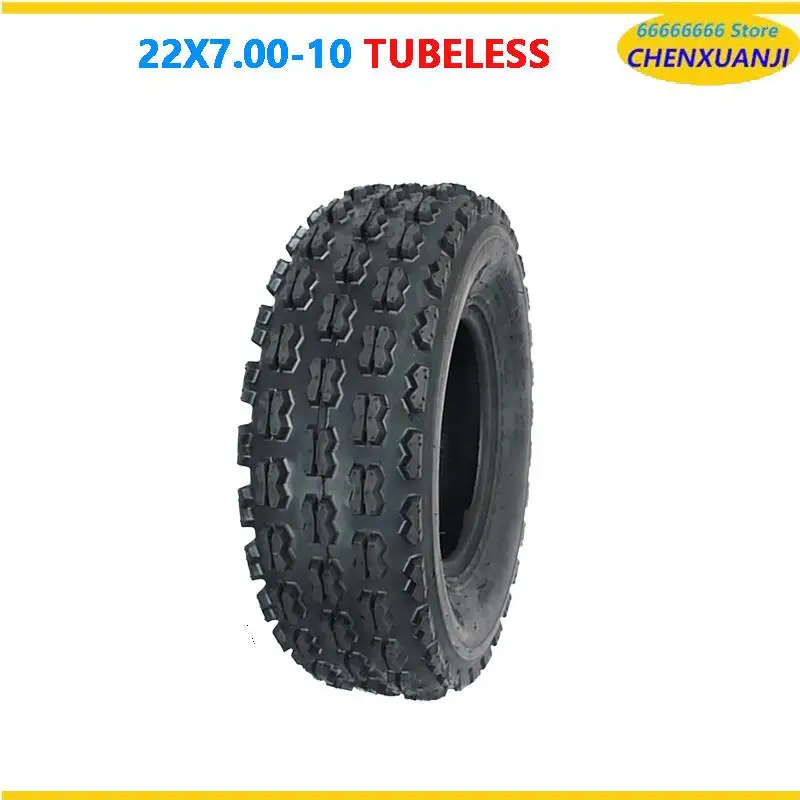 

Прочные внедорожные вакуумные шины 22x7.00-10, предназначенные для квадроциклов, идеально подходят для приключений по песку и грязи, обеспечивают надежное сцепление.