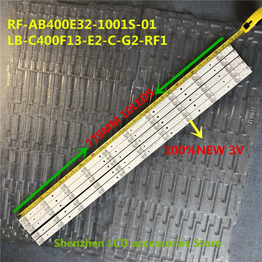 

50Pieces/lot for Changhong Original LEVOU 40C1000N LED RF-AB400E32-1001S-01 LB-C400F13-E2-C-G2-RF1 40B2080N 100%new