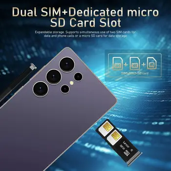 Global Vision S24 Ultra Smartphone 5G Android 5800mAH 8GB RAM 512G ROM 6,8 palce 1920x1080HD 24+48MP MTK10 4G síťový mobilní telefon 10 nejlepší prodej nejlepší telefon - №3