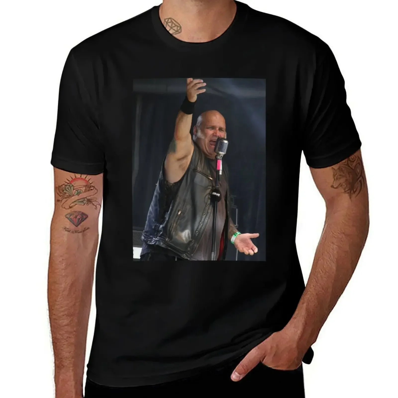 Blaze Bayley T-Shirt basketball graphic tees cheap stuff Aesthetic clothing T-shirts for men cotton