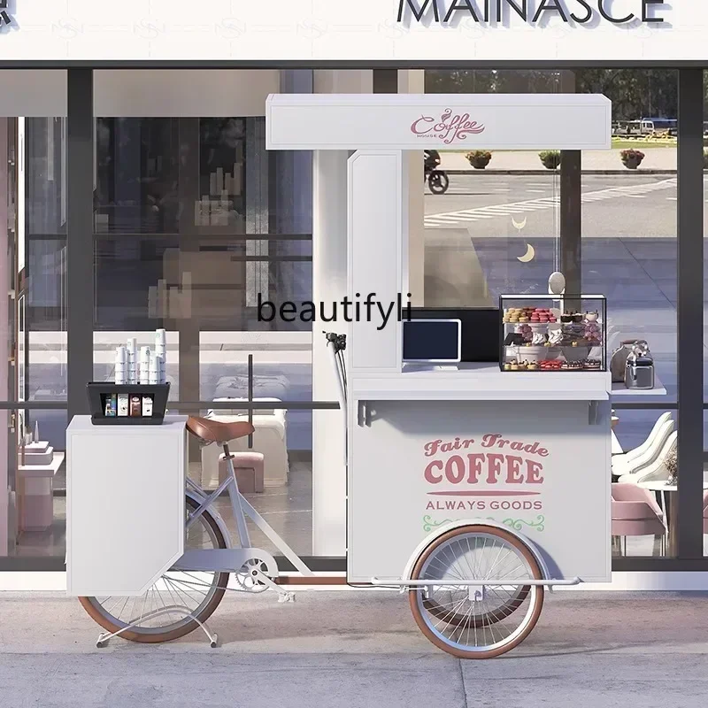 

Dining car stall trolley night market stall car movable snacks coffee stall promotion car