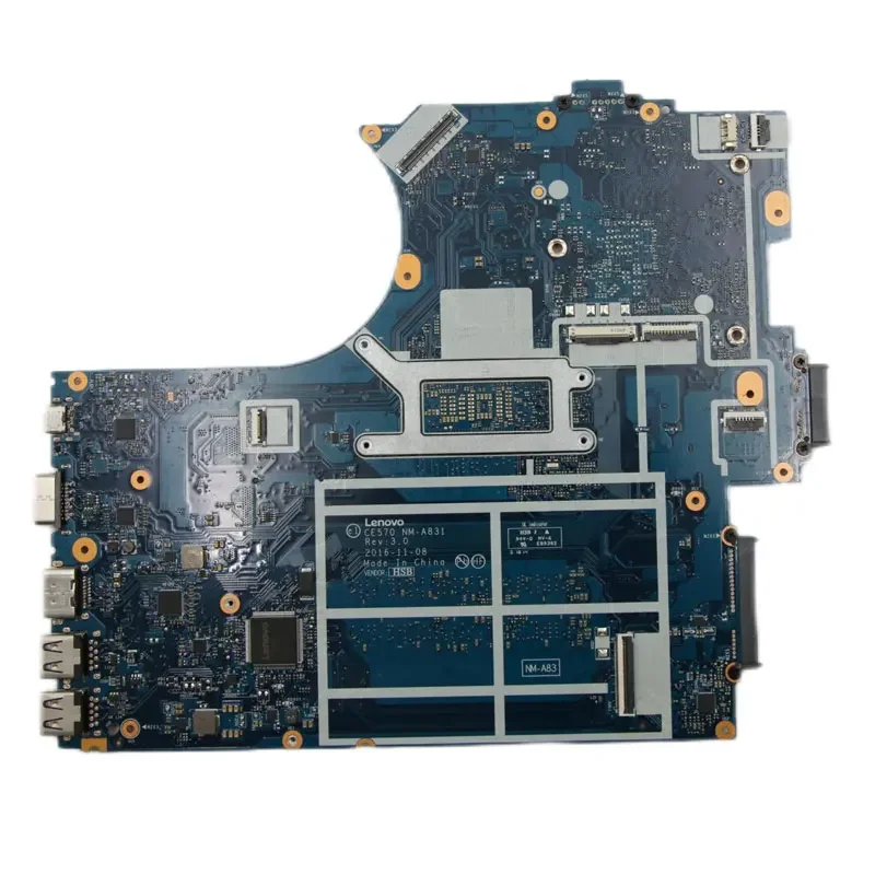 For Lenovo ThinkPad E570 Laptop Motherboard NM-A831 Mainboard with CPU I5-7200U I3-6006U UMA 100% Tested Ok