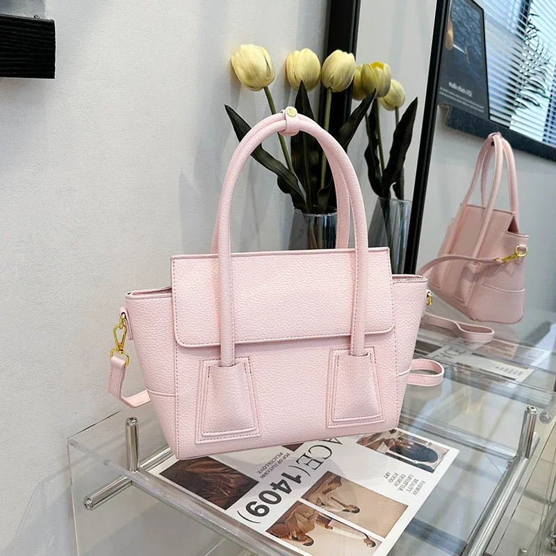 

Popular Classic Ladies Bag, Leather Handbags Women Shoulder, Crossbody Messenger With Gold Chain