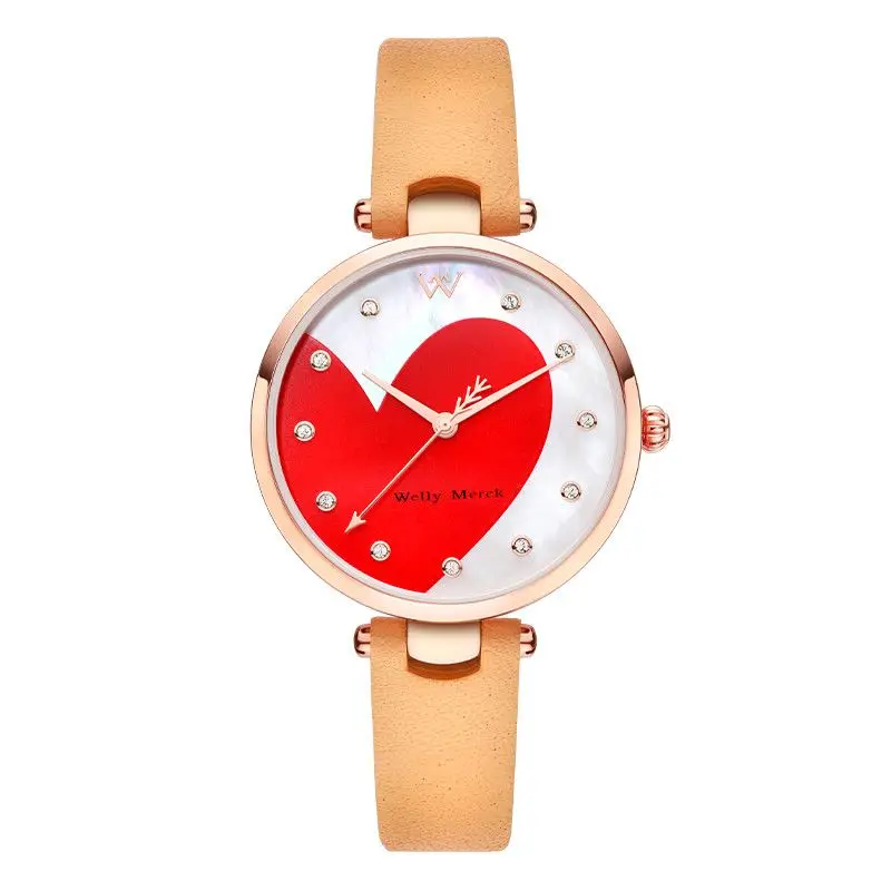 Genuine Willimaker Girls Quartz Watch INS Love Fashion Trend Student Waterproof Watches