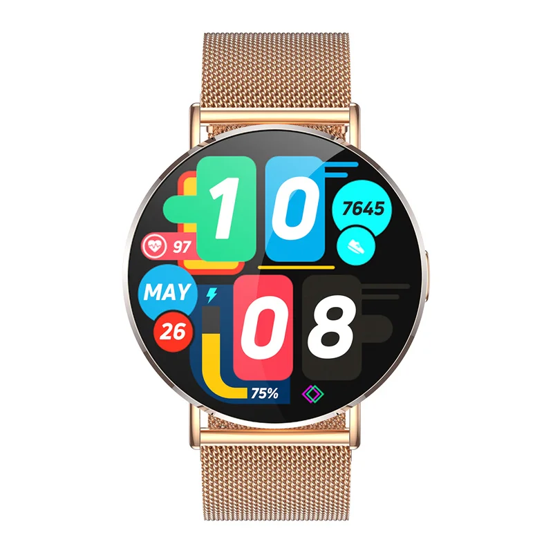 Women Smart Watch H06 Ultra Thin AMOLED Screen 3D Dynamic UI Wristwatch Bluetooth Call Fitness Tracker Ladies X2 Smartwatch