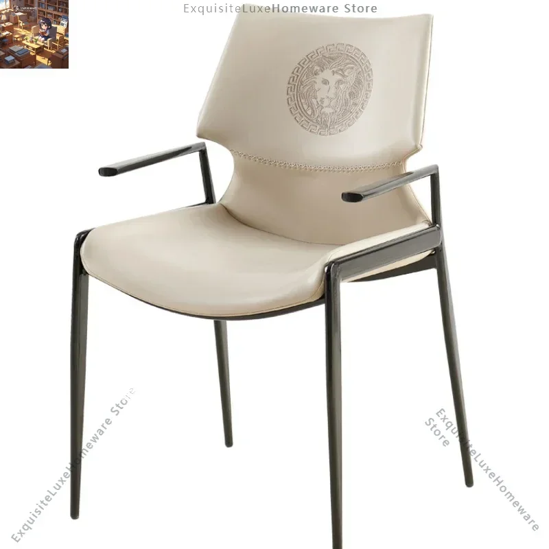 

2PCS Minimalist Dining Chairs Armchair Elegant Waiting Design Dining Chairs Nordic Restaurant Muebles Para El Hogar Furniture