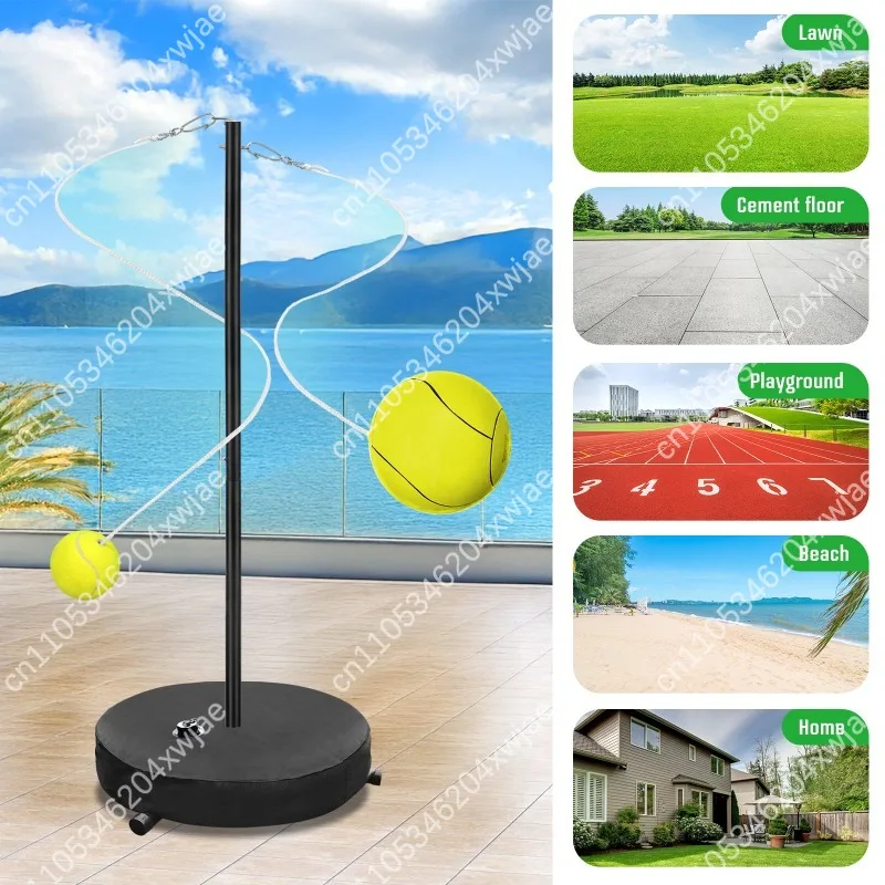 Professional Tennis Trainer with Rebound Function for Beginner Stroke Practice and Drills