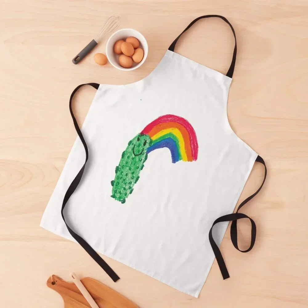 Happy Pickle Apron Waterproof women Woman Kitchen with personal logo Apron