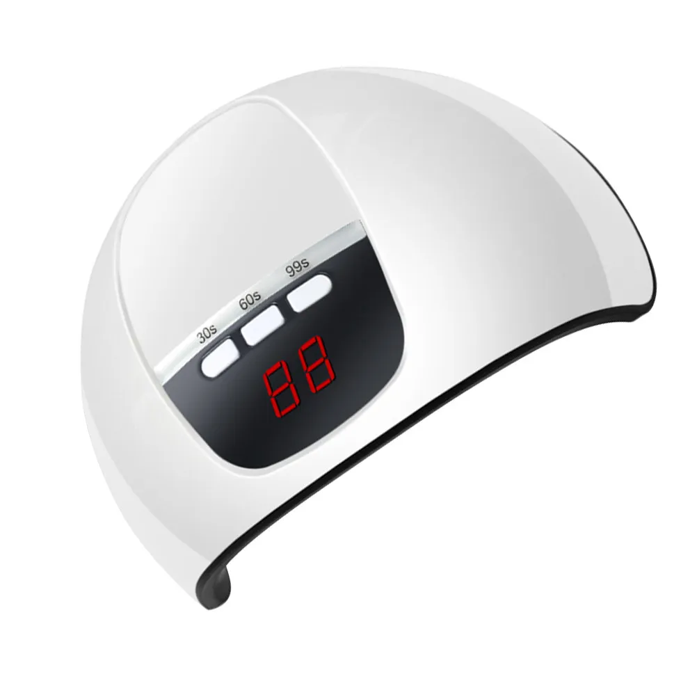 

54W Professional Uv LED Nail Lamp for Gel Polish Curing Fast 30-60S Drying Mirror Smooth Finish Portable Lightweight Salon Home