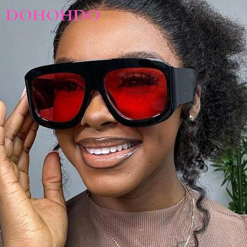 

DOHOHDO Oversized Square Sunglasses Women Personality Simple 2025 Eyewear Women Fashion Retro Glasses Women Gafas De Sol Mujer