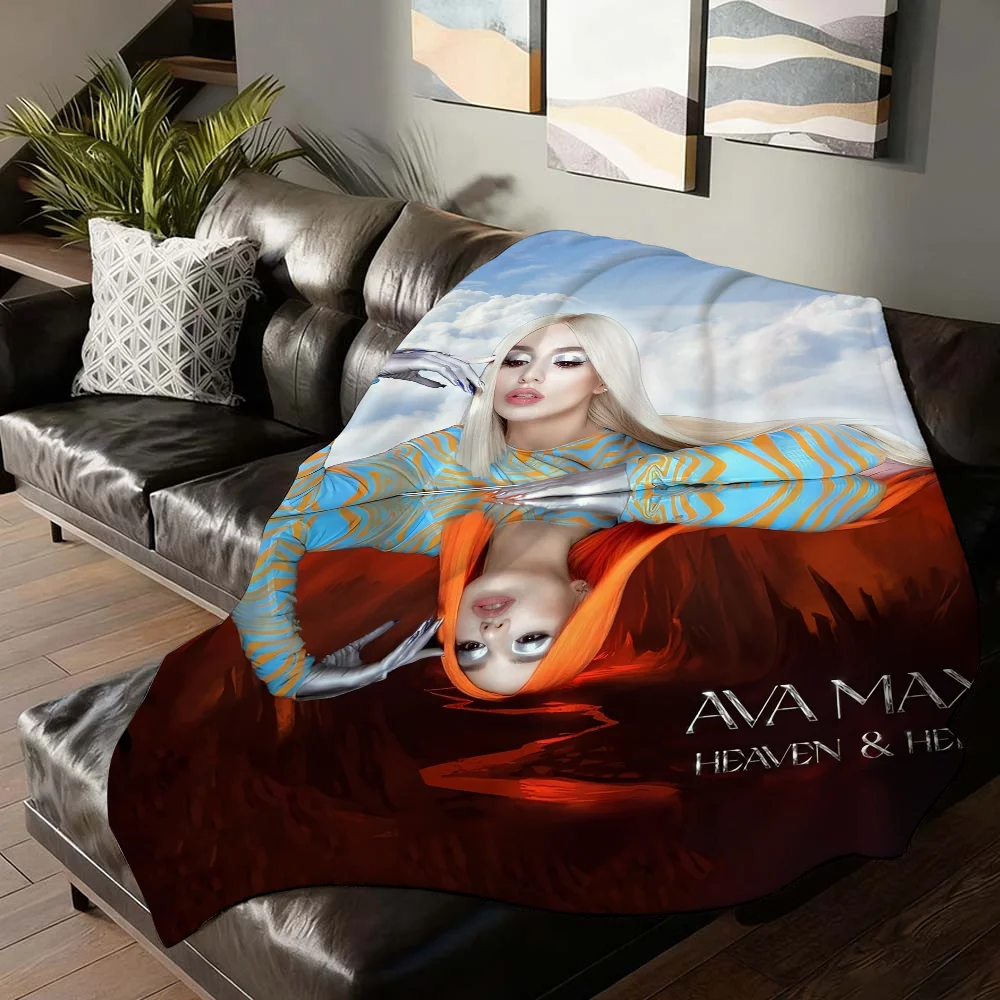 Singer Ava Max Don't Click Play Blanket Soft and Skin Friendly For Couch Bed Napping Bedspread All Seasons Comforter