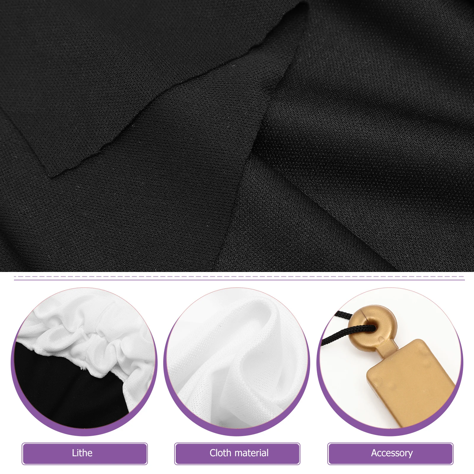 

1 Set Halloween Adult Neckerchief Head Wrap Cross Scarf Mens Costume Accessories Big Cross Pendant Party Role Play Props