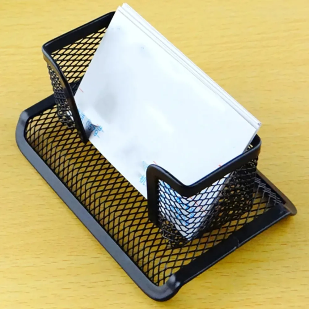 Display Bracket Mesh Card Metal Holder Metal Mesh Durable Business Card Display Stand Creative Metal Name Card Display Holder