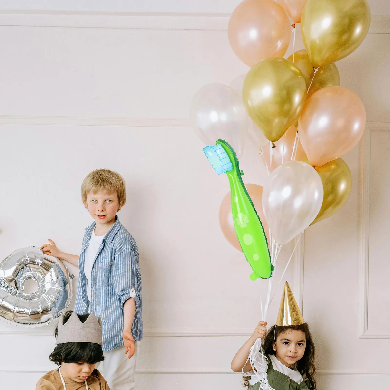 

4 Pcs Toothbrush Balloon Oversized Party Toothbrushes Big Decorations Balloons Supplies Giant