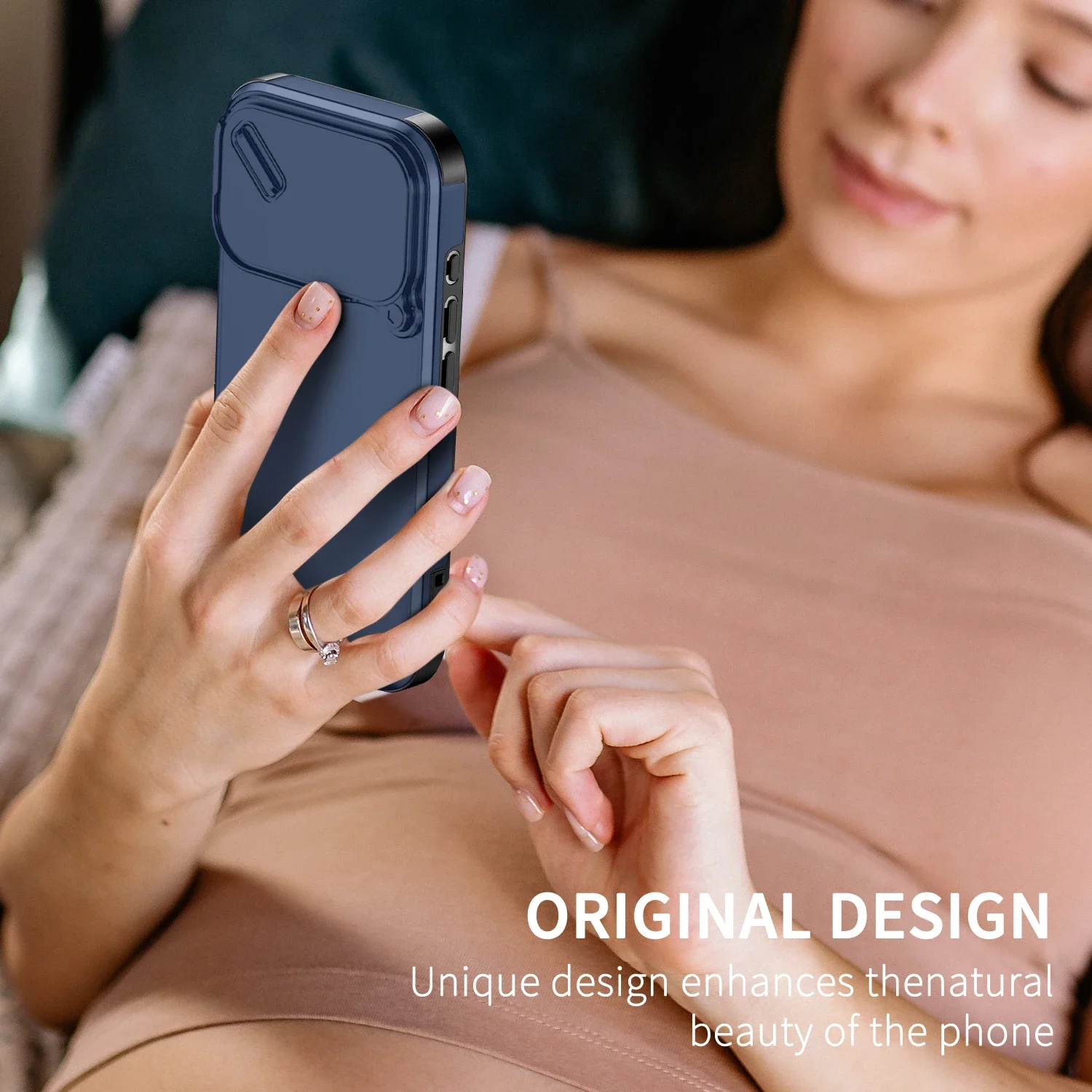 Stoßfeste Handyhülle für iPhone 11 12 13 14 15 16 17 18 Pro Max 17 Air 16E 16 15 Plus Schiebe-Kamera-Schutz Harte Hülle – Detail 20