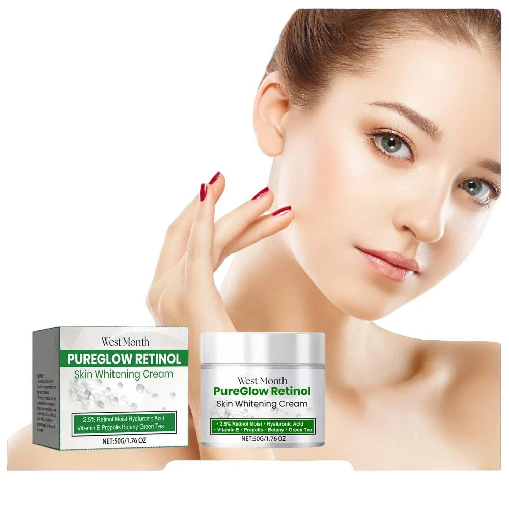 

Retinol Brightening Cream for Skin Whitening - Reduces Melanin Pigmentation, Inhibits Dark Spots & Promotes Glowing Skin