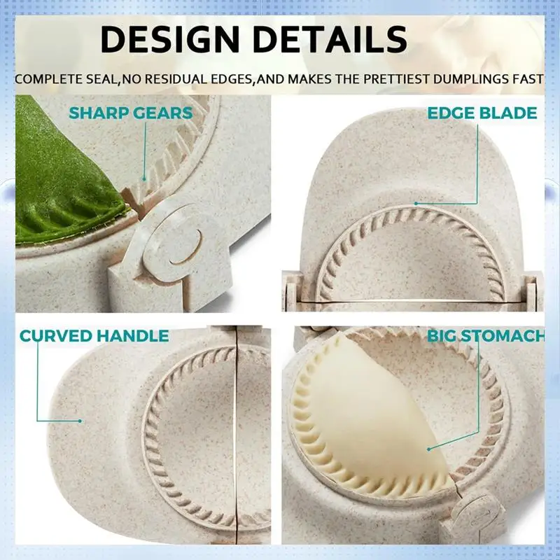 Prensa X50A-Empanada, juego de máquina para hacer dumplings Extra grande de 6 pulgadas con cortador de masa, juego de moldes para dumplings para Pierogi, Pastelitos