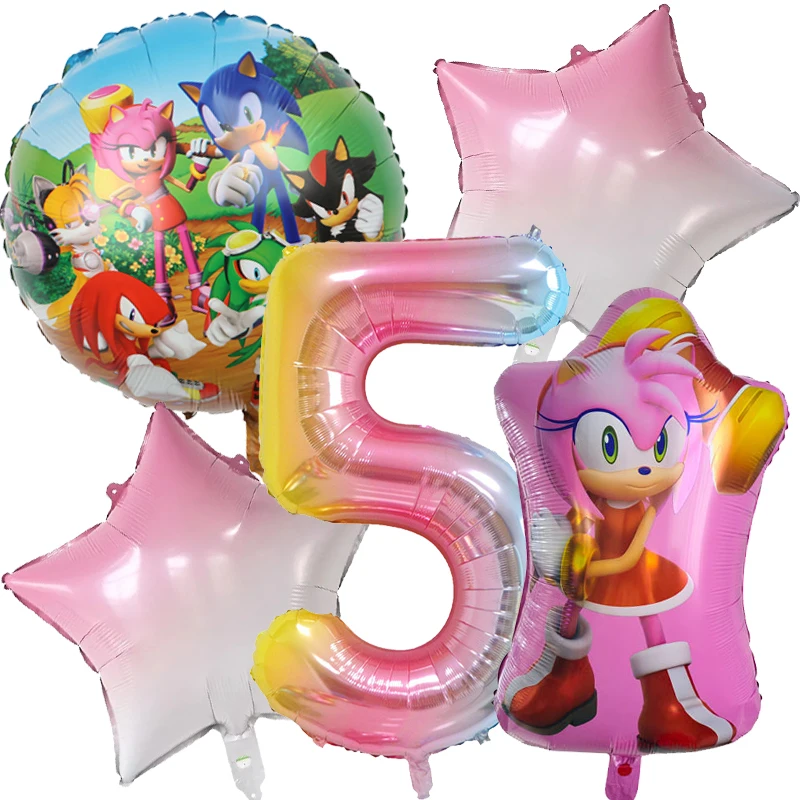 Sonices Zahlen 1-10 Luftballons Kinder Neue Kawaii Geburtstagsdekoration Babyparty Geschlechtsoffenbarung Ballons Partyzubehör Kindergeschenke