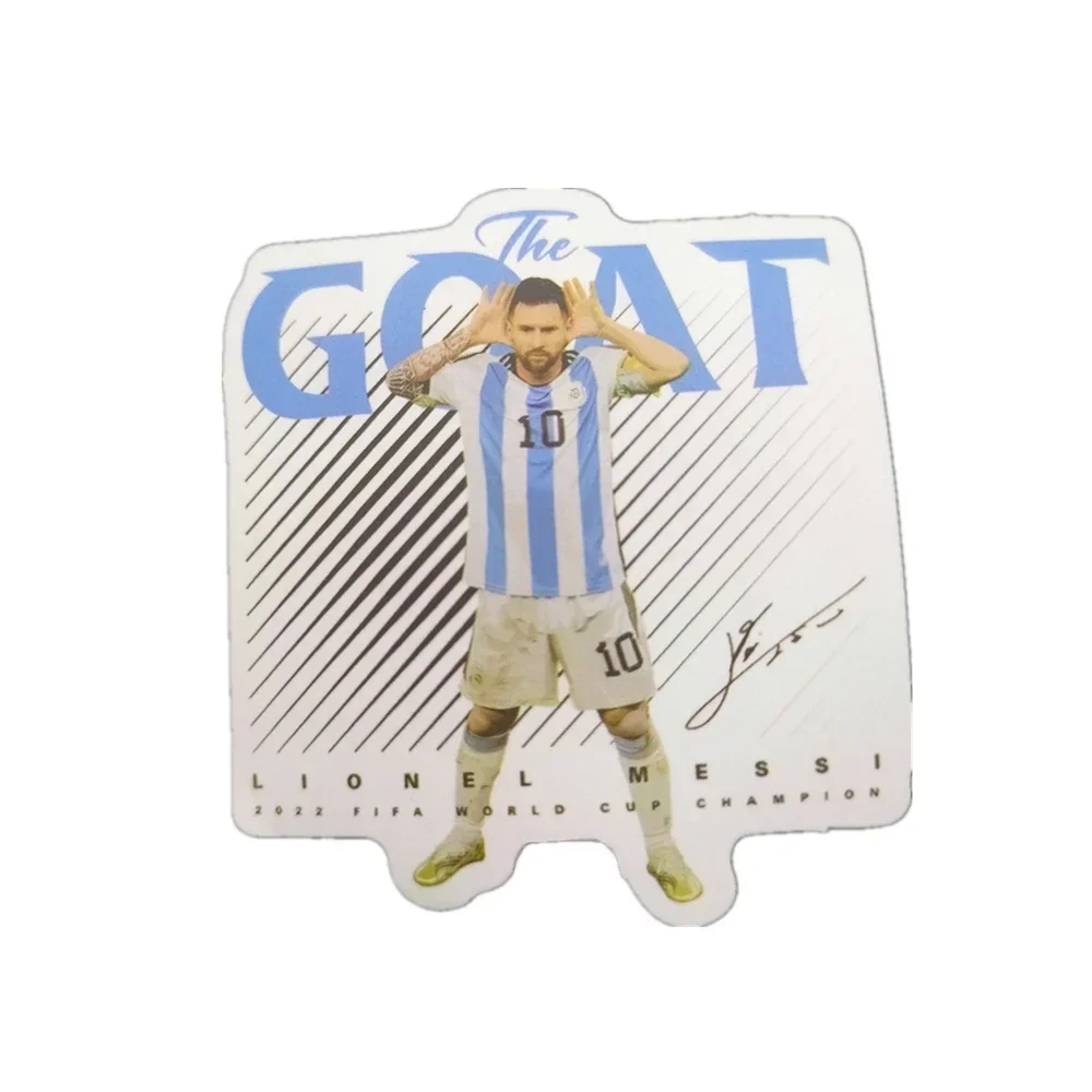 10/20/30/40/50Pcs Football Star Messi Cartoon Decal Notebook Computer Guitar Insulation Cup Mobile Locomotive Helmet Stickers