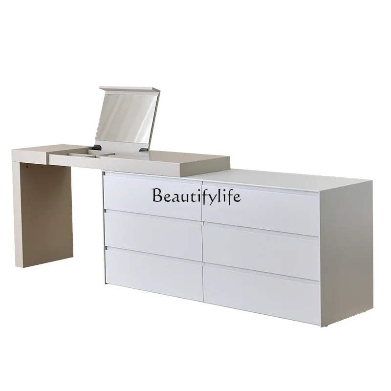 

ls 04Italian minimalist bedroom chest makeup table integrated bedroom corner dresser