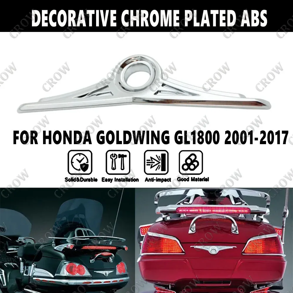 For Honda Jinyi GL1800 2001-2014-2017 Motorcycle New Luggage Compartment Lock Hole Decoration Chrome Plated ABS Decoration