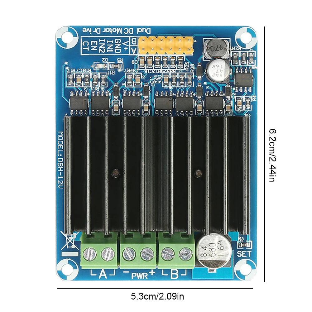 2-kanałowy sterownik prędkości silnika prądu stałego z możliwością zmiany kierunku obrotów, sterownik mostka H, sterownik silnika krokowego do robota, DC 5V-12V 30A dla Arduino