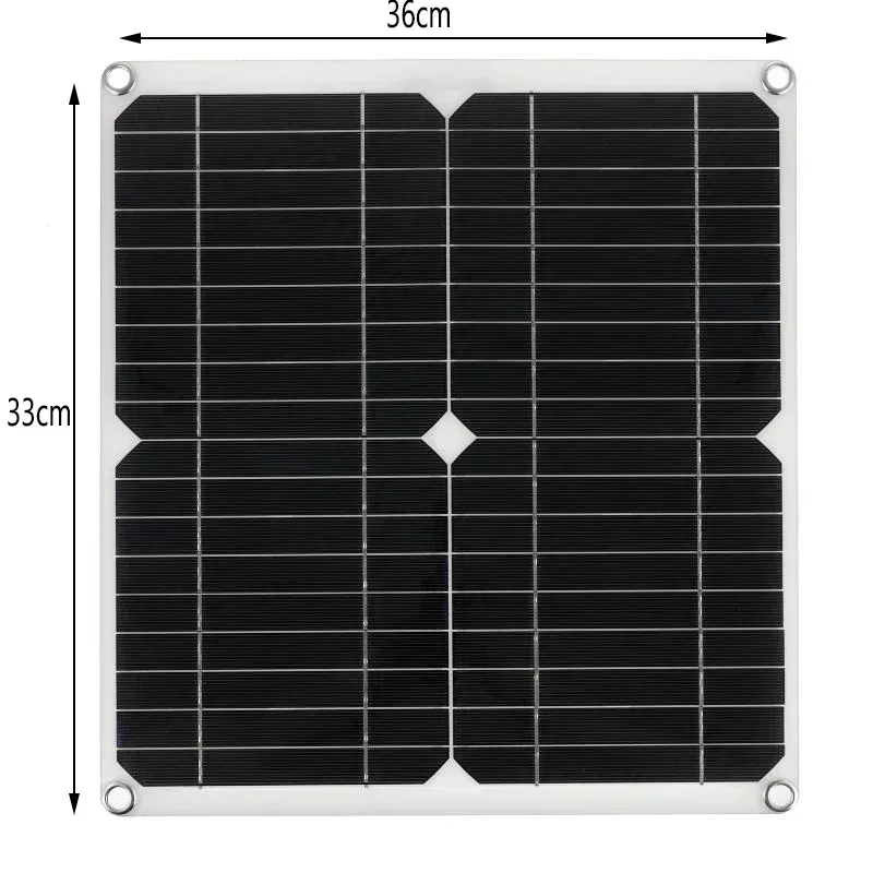 BMAD-Solar Charger Kit Solar Cells Monocrystalline Silicon Solar Battery for Power Bank 30A Controller 18V 100W