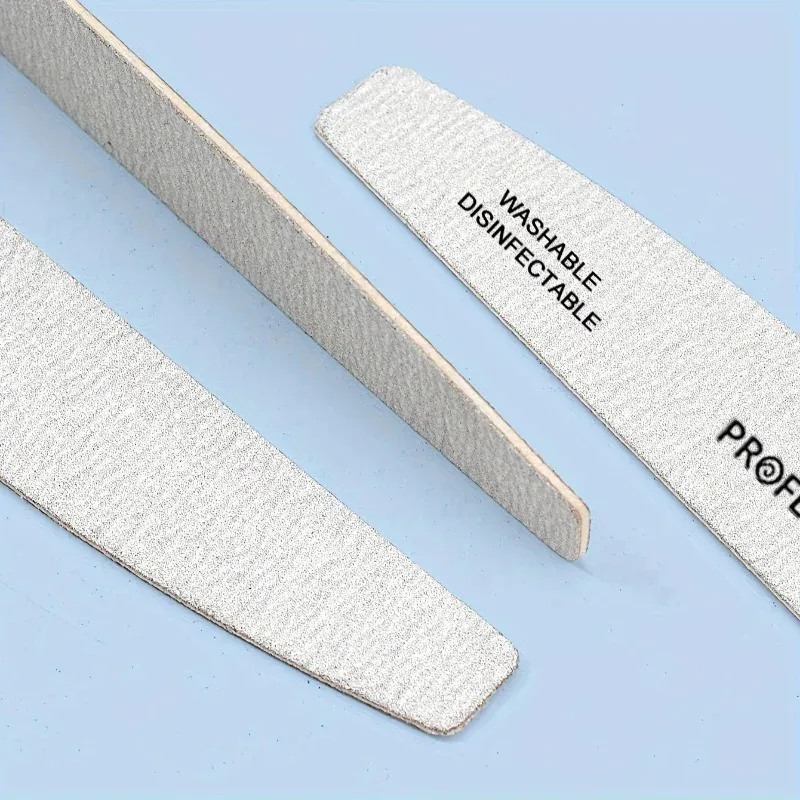 عبوة كومبو مكونة من 5 قطع: مجموعة مكونة من 5 قطع من مبرد الأظافر على الوجهين |     طحن أظافر على شكل قمر ومستطيل منقوش بالألماس