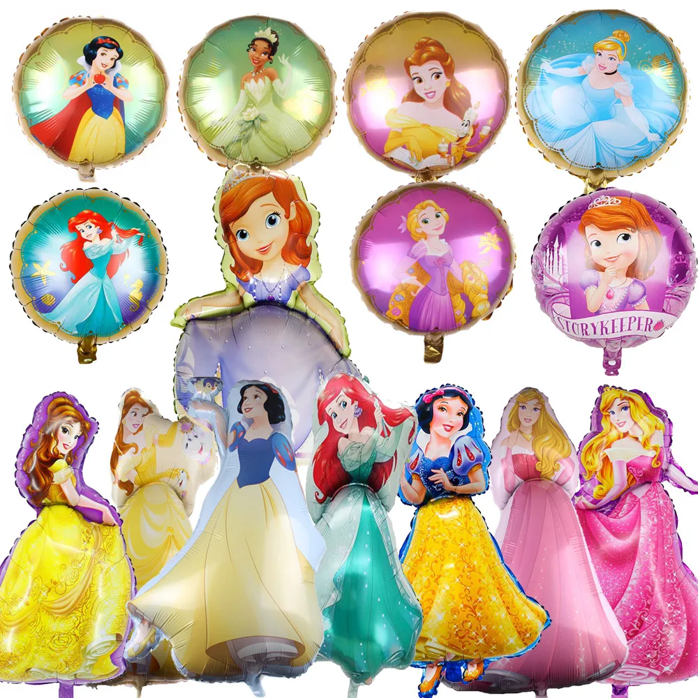 

New Snow White Cinderella Sleeping Beauty Princess Aluminum Film Balloons Cartoon Princess Series Party Aluminum Film Balloons