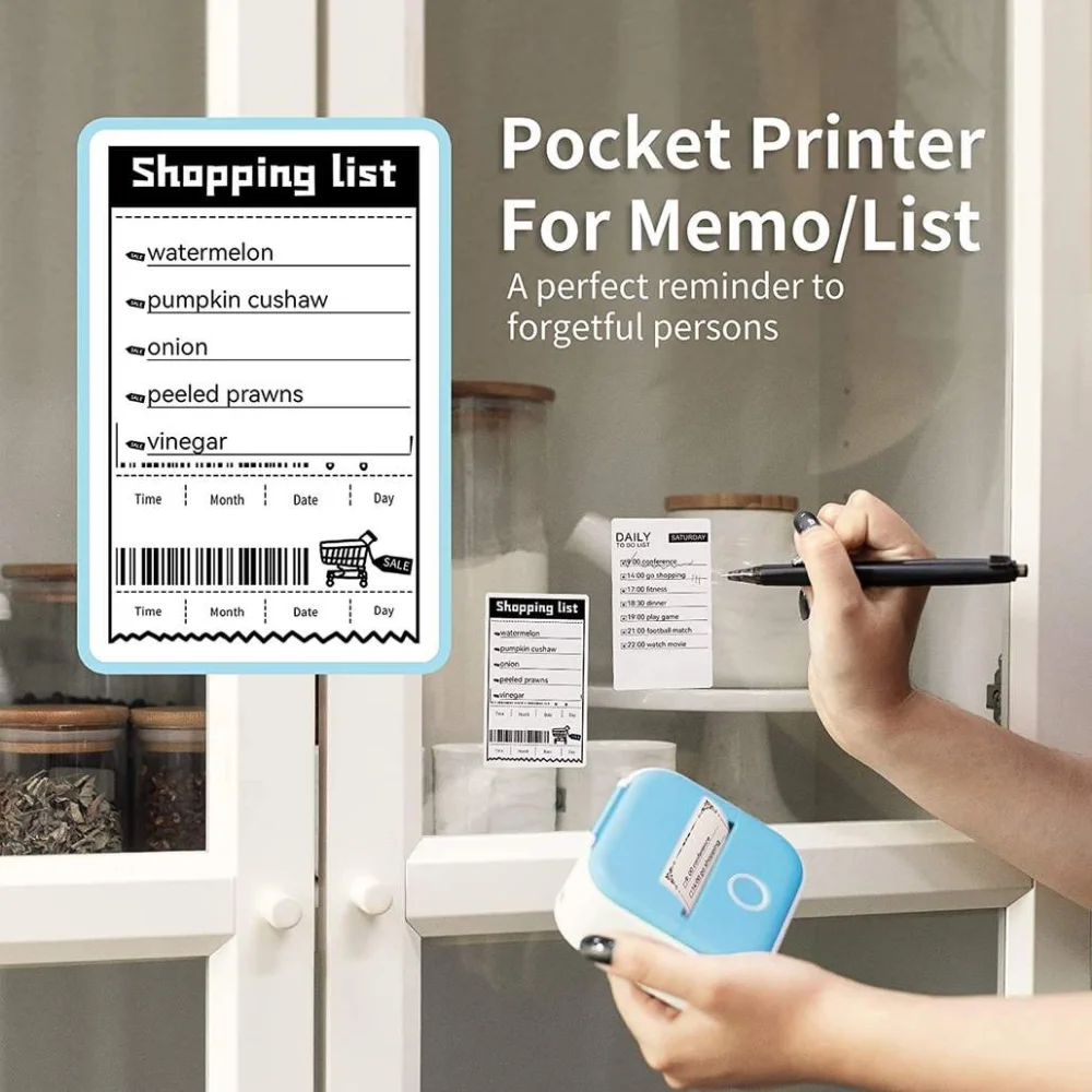 T02 USB Charging Mini Small Handheld Portable Inkless Wireless Bluetooth Thermal Pocket Photo Printer for 53 Mm Sticker Paper